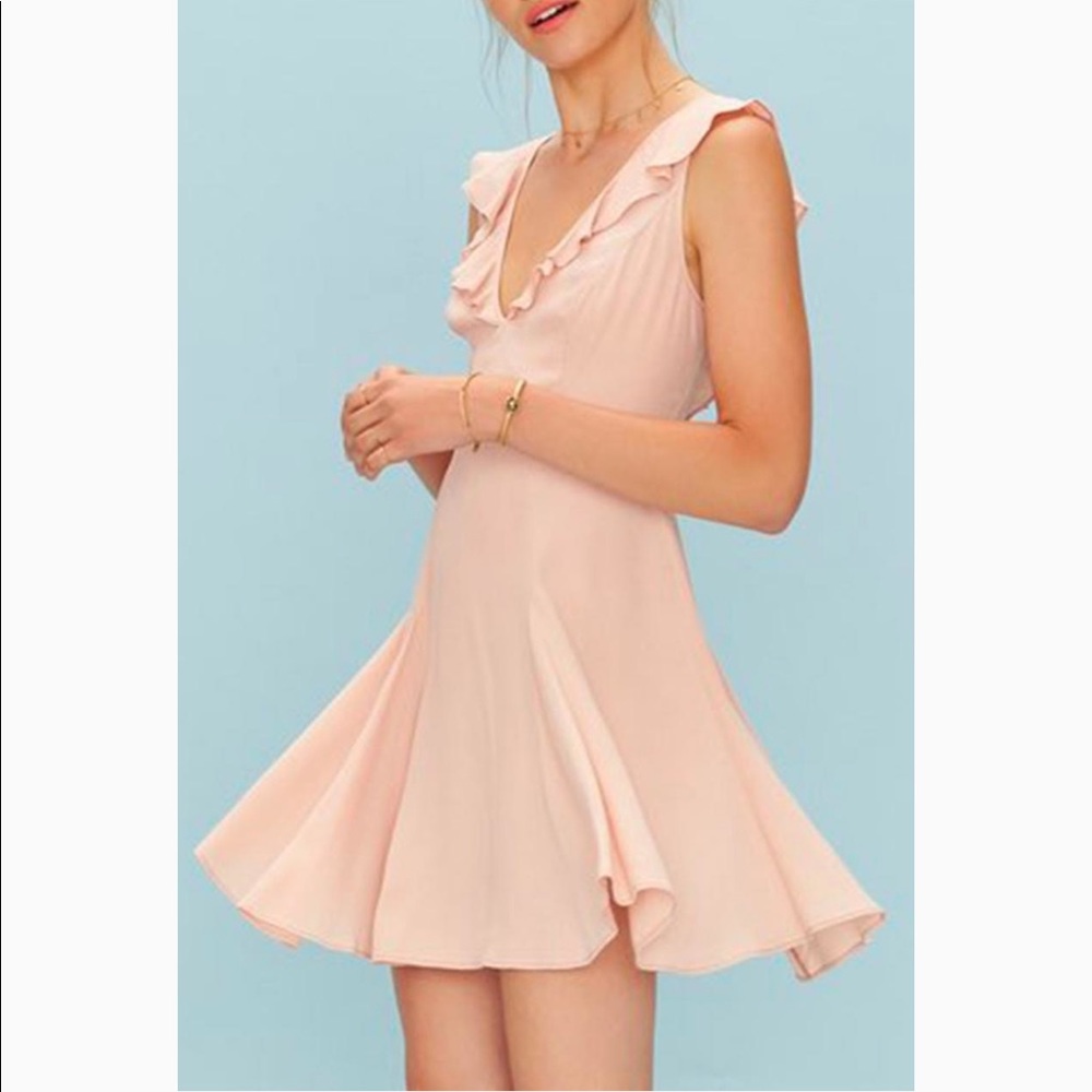 Privacy Please POLK RUFFLE DRESS Small